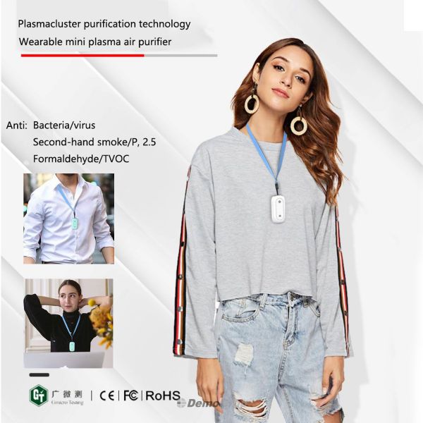 pL-Air USB Giyilebilir Mini Kişisel Hava Temizleyici Kolye | Demogrup